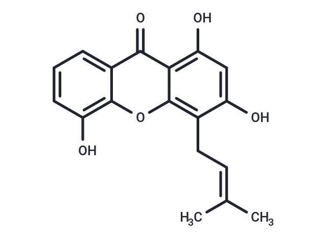 TargetMol Chemical Structure 1,3,5-Trihydroxy-4-prenylxanthone