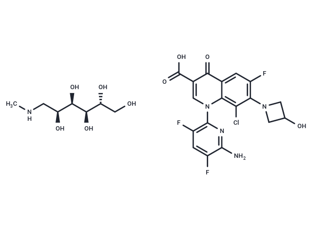 Delafloxacin meglumine Chemical Structure