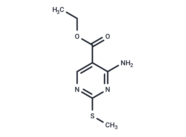 Ethyl 4-amino-2-(methylthio)pyrimidine-5-carboxylate Chemical Structure