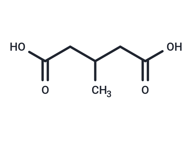 3-Methylglutaric acid Chemical Structure