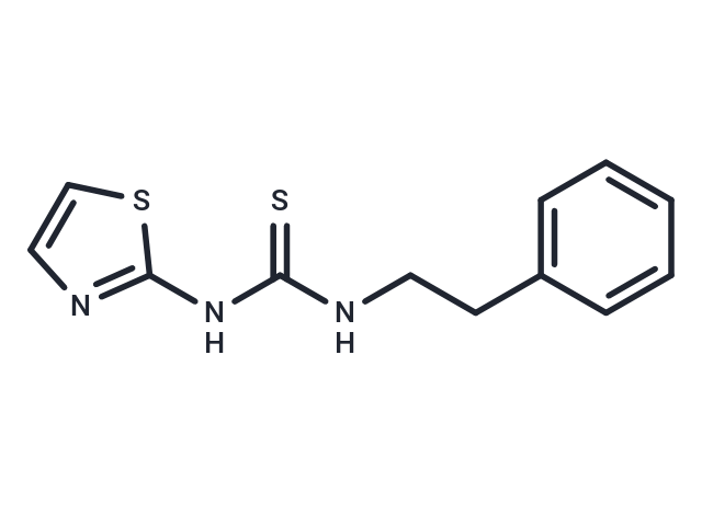 Thiourea, N-(2-phenylethyl)-N'-2-thiazolyl- Chemical Structure