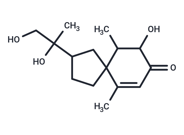 TargetMol Chemical Structure 3,11,12-Trihydroxyspirovetiv-1(10)-en-2-one
