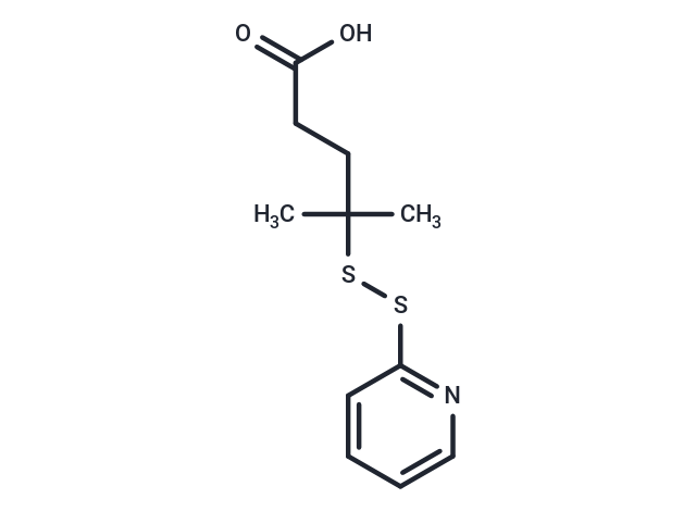 TargetMol Chemical Structure 4-Methyl-4-(pyridin-2-yldisulfanyl)pentanoic acid