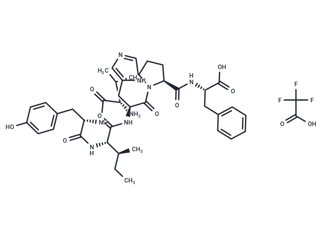 ANGIOTENSIN IV TFA(12676-15-2(free base)) Chemical Structure