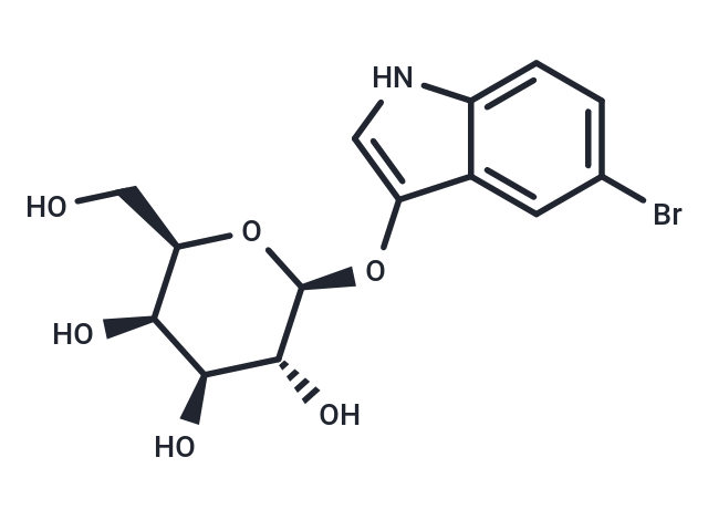 5-Bromo-3-indolyl β-D-galactopyranoside Chemical Structure