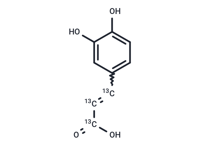 TargetMol Chemical Structure Caffeic Acid-13C3