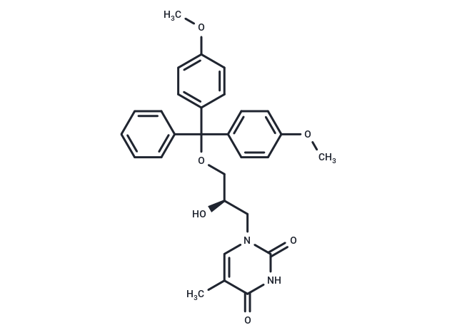 (R)-DMT-glycidol-thymine Chemical Structure