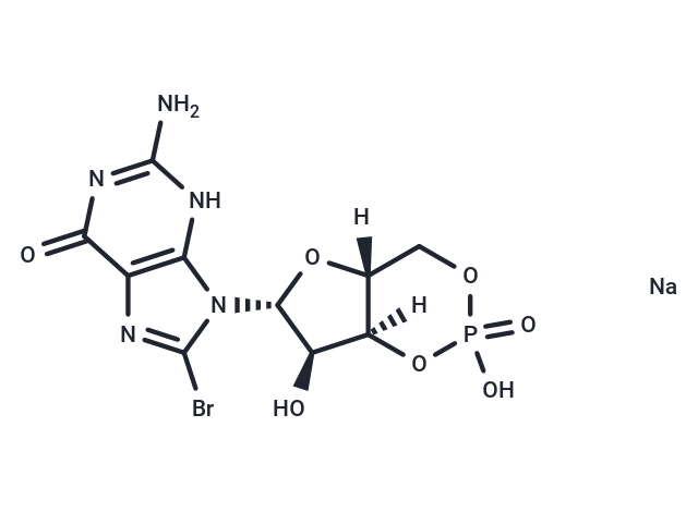 8-Bromo-cGMP sodium Chemical Structure
