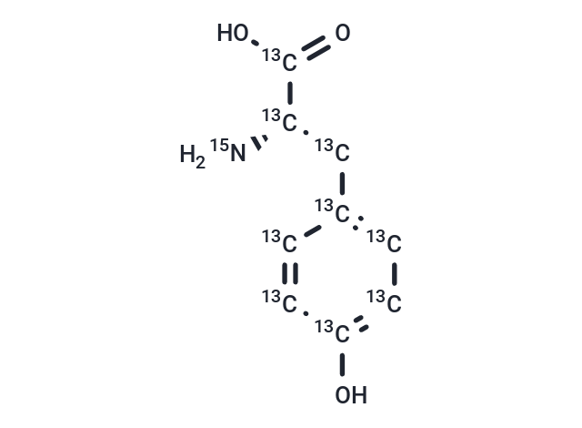 TargetMol Chemical Structure DL-Tyrosine-13C9,15N