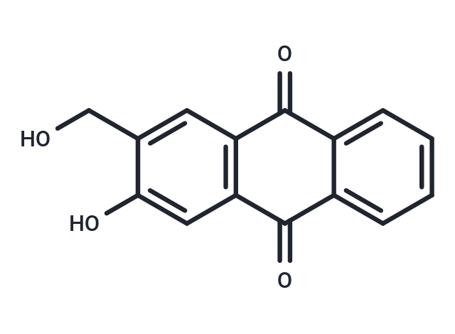 TargetMol Chemical Structure 2-Hydroxy-3-(hydroxymethyl)anthraquinone