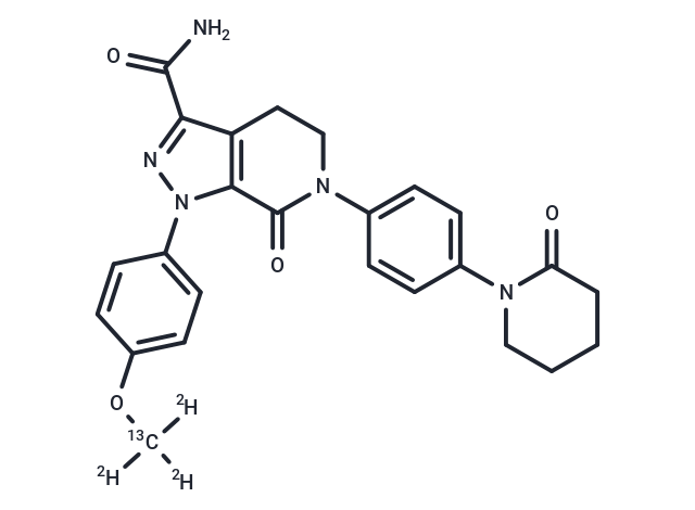 TargetMol Chemical Structure Apixaban 13C,d3