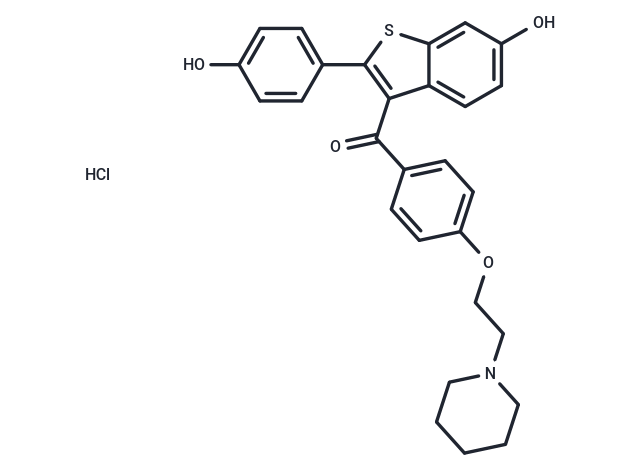 Raloxifene hydrochloride Chemical Structure