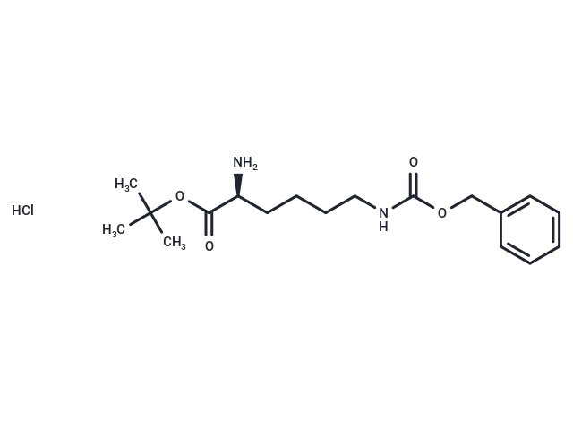 (S)-tert-Butyl 2-amino-6-(((benzyloxy)carbonyl)amino)hexanoate hydrochloride Chemical Structure