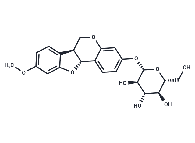 TargetMol Chemical Structure Medicarpin 3-O-glucoside