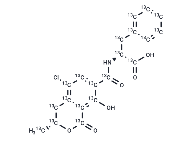 TargetMol Chemical Structure Ochratoxin A-13C20