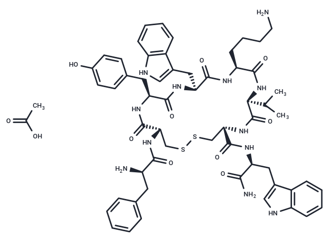 Vapreotide acetate Chemical Structure