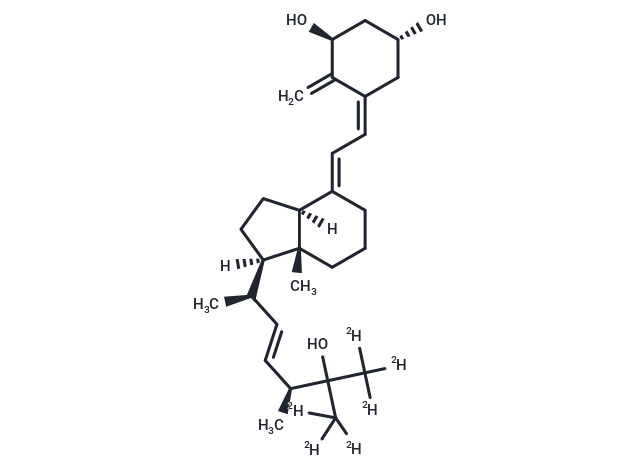 TargetMol Chemical Structure 1alpha, 25-Dihydroxy VD2-D6