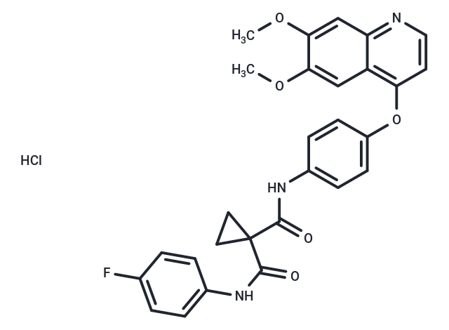 Cabozantinib hydrochloride Chemical Structure