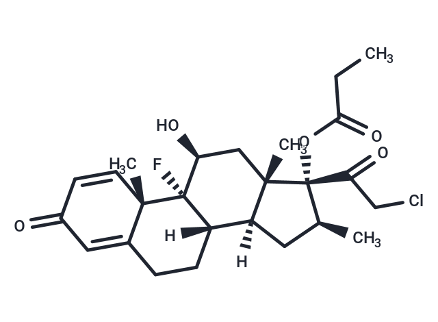 Clobetasol propionate Chemical Structure