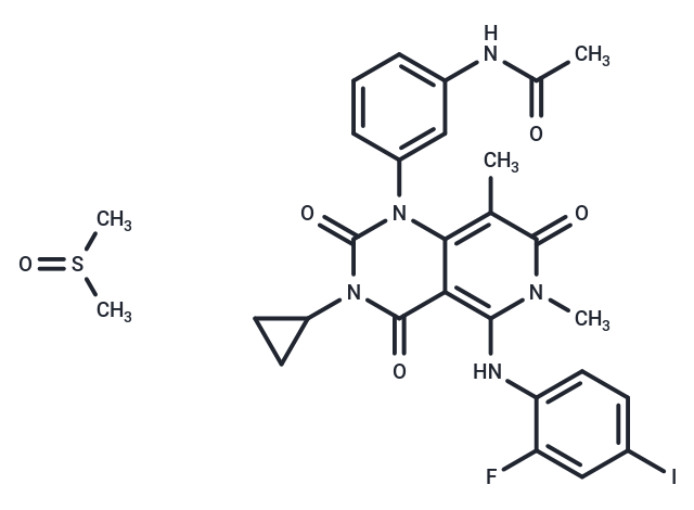 Trametinib (DMSO solvate) Chemical Structure