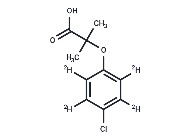TargetMol Chemical Structure Clofibric Acid-d4