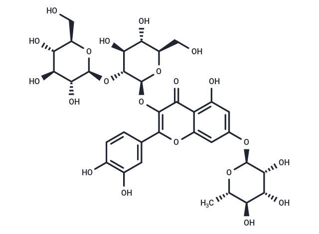 TargetMol Chemical Structure Quercetin 3-O-sophoroside-7-O-rhamnoside