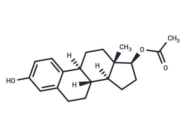 β-Estradiol 17-acetate Chemical Structure