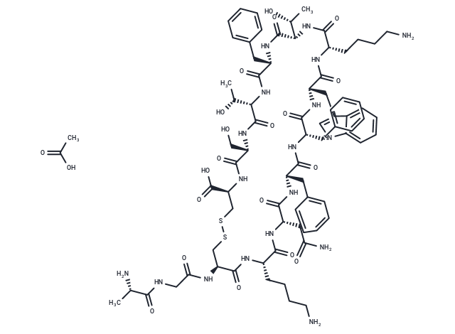 Cyclic somatostatin Acetate Chemical Structure