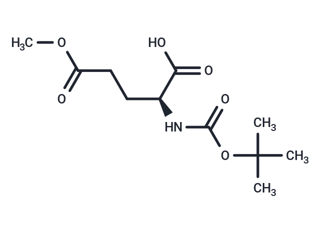 (S)-2-((tert-Butoxycarbonyl)amino)-5-methoxy-5-oxopentanoic acid Chemical Structure