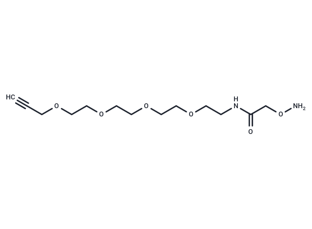 Aminooxy-amido-PEG4-propargyl Chemical Structure