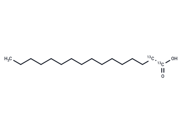 TargetMol Chemical Structure Palmitic acid-13C2
