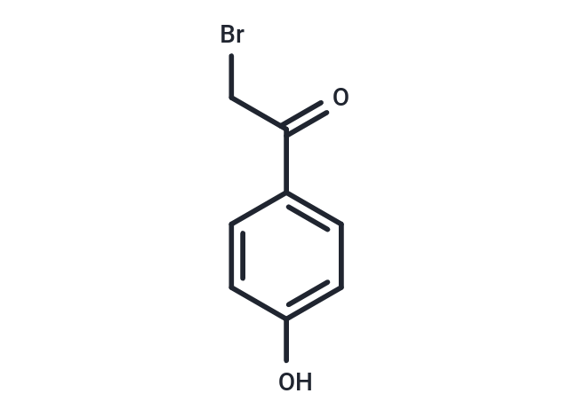 2-Bromo-4'-hydroxyacetophenone Chemical Structure