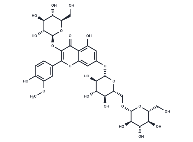 TargetMol Chemical Structure Isorhamnetin 3-O-β-D-glucose-7-O-β-D-gentiobioside