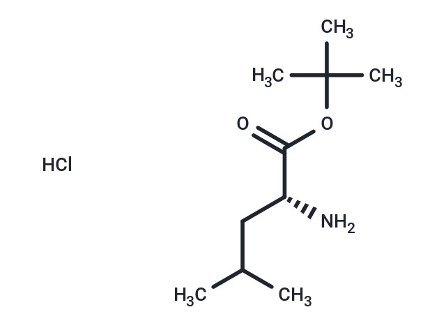 (R)-tert-Butyl 2-amino-4-methylpentanoate hydrochloride Chemical Structure