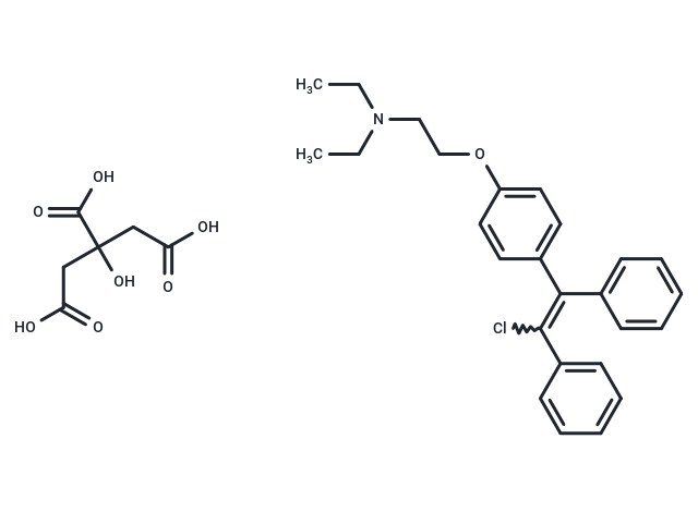 Clomiphene citrate Chemical Structure