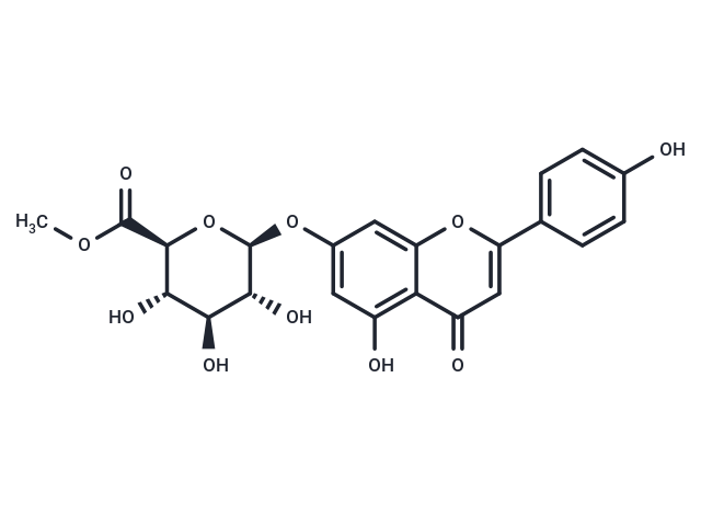 Apigenin 7-O-methylglucuronide Chemical Structure