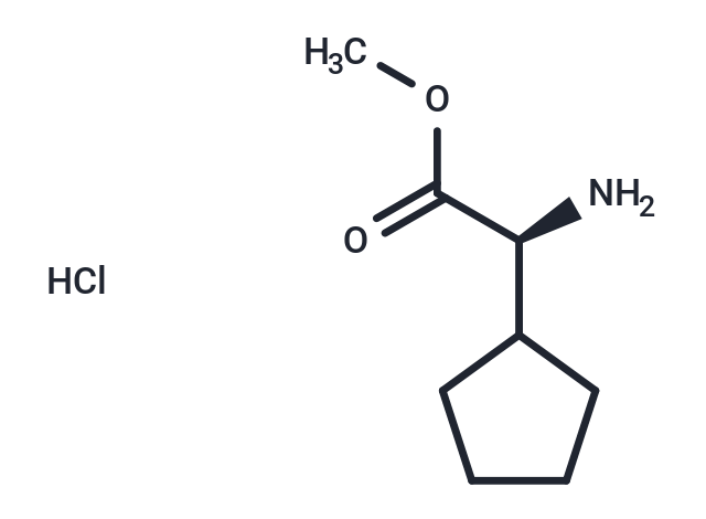 (S)-Methyl 2-amino-2-cyclopentylacetate hydrochloride Chemical Structure