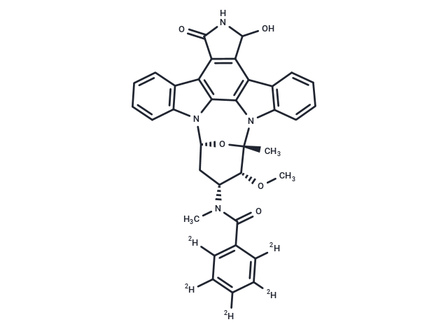 TargetMol Chemical Structure 3-Hydroxy Midostaurin-D5