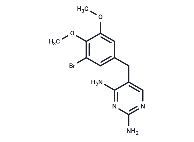 5-(3-Bromo-4,5-dimethoxybenzyl)pyrimidine-2,4-diamine Chemical Structure