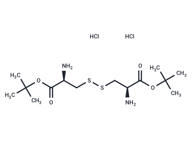 (2R,2'R)-Di-tert-butyl 3,3'-disulfanediylbis(2-aminopropanoate) dihydrochloride Chemical Structure