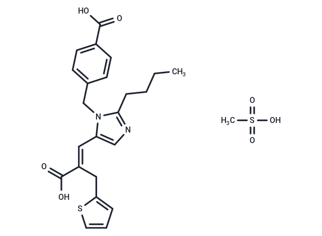 Eprosartan Mesylate Chemical Structure