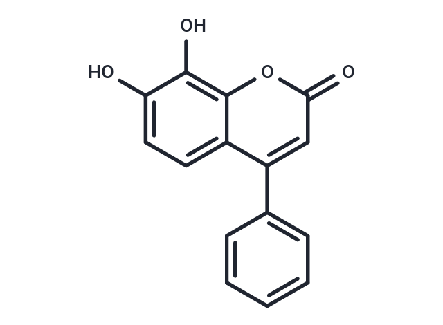 TargetMol Chemical Structure 4-Phenyl-7,8-dihydroxycoumarin