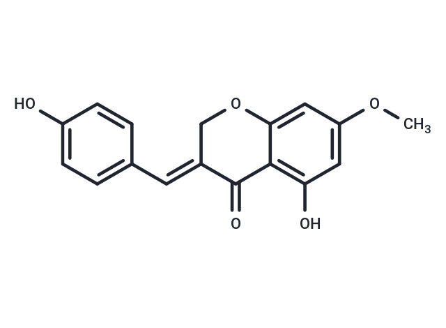TargetMol Chemical Structure 5-Hydroxy-7-methoxy-3-(4-hydroxybenzylidene)chroman-4-one