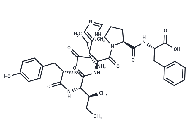 Angiotensin II (3-8), human Chemical Structure