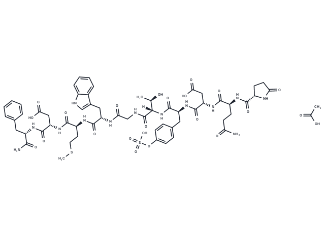 Ceruletide Ammonium acetate Chemical Structure