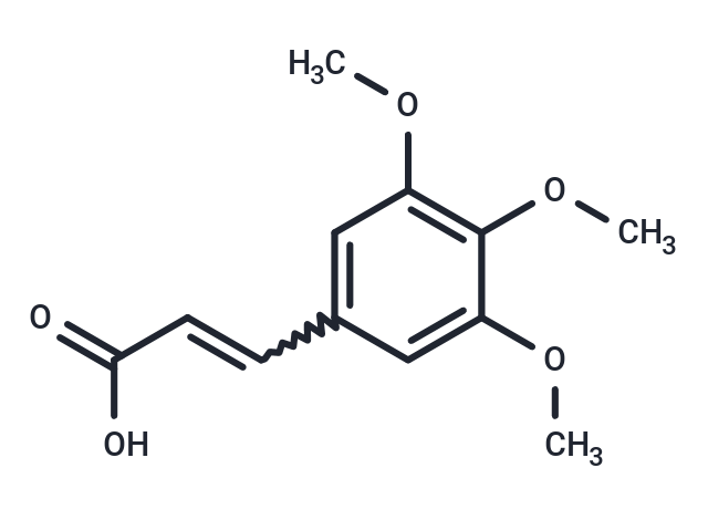 3,4,5-Trimethoxycinnamic acid Chemical Structure