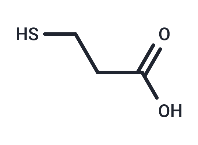 3-Mercaptopropionic acid Chemical Structure