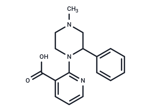 1-(3-Carboxy-2-pyridyl)-4-methyl-2-phenylpiperazine Chemical Structure