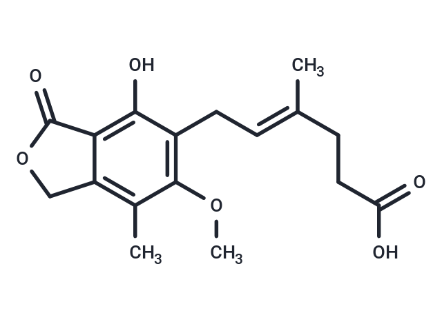 Mycophenolic acid Chemical Structure