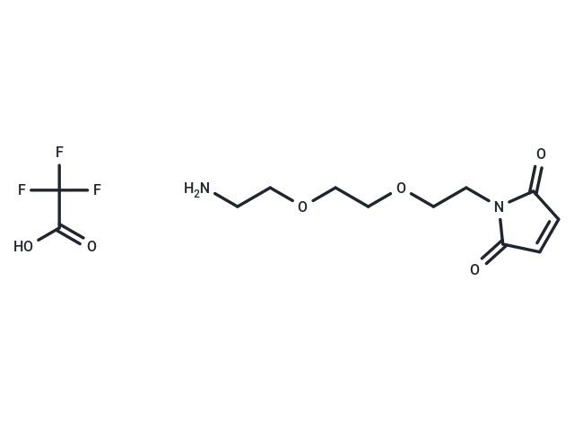 Mal-PEG2-NH2 TFA Chemical Structure